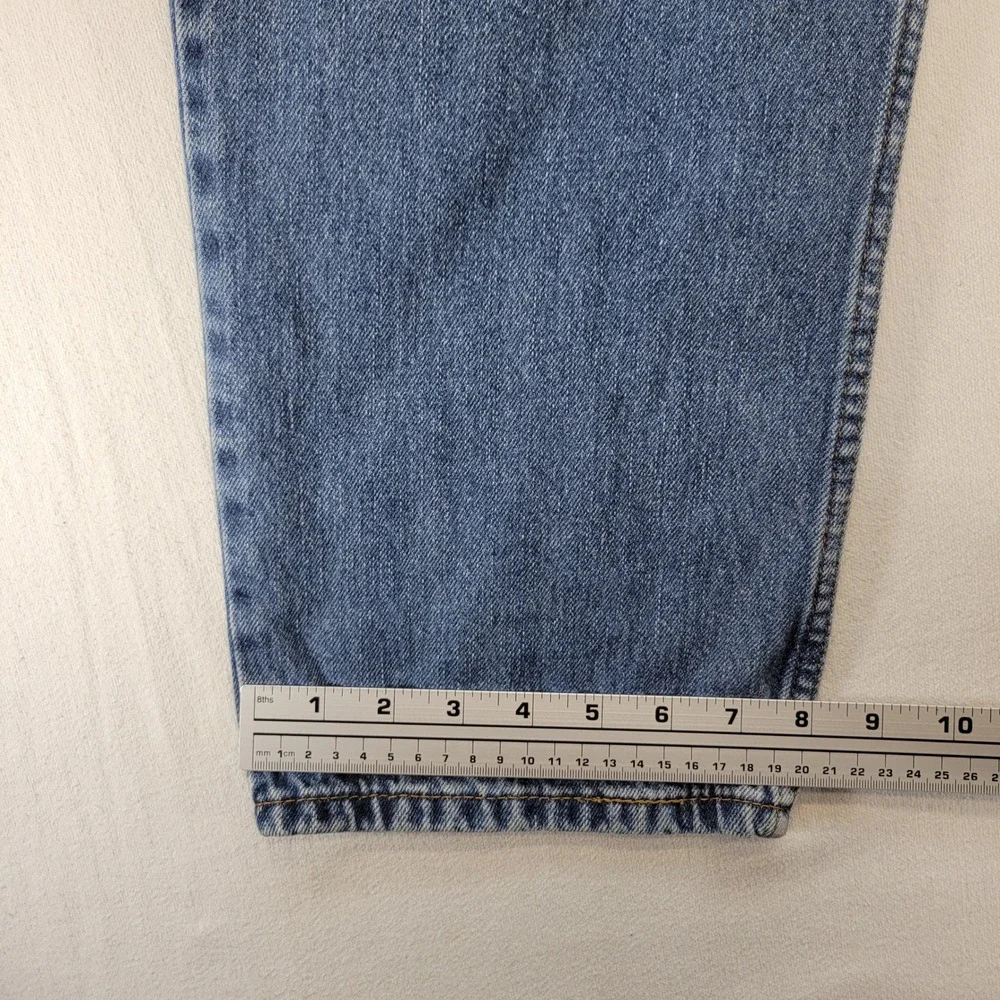 Levi's 550 Jeans Mens 34x32 Blue Relaxed Tapered Leg 100% Cotton Denim